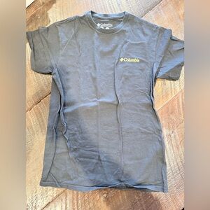 Columbia black Tee with Yellow Logo